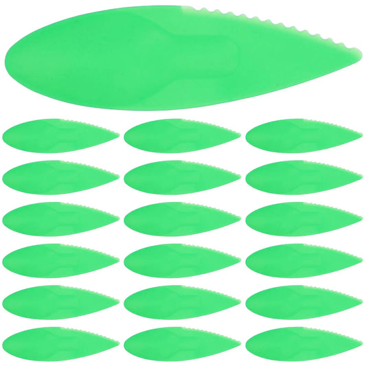50 Pcs Kiwi Fruit Peeler Spoon Knife Plane Avocado Slicer Plastic Kitchen Green Tool Cutting Knives