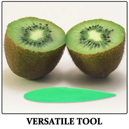 50 Pcs Kiwi Fruit Peeler Spoon Knife Plane Avocado Slicer Plastic Kitchen Green Tool Cutting Knives