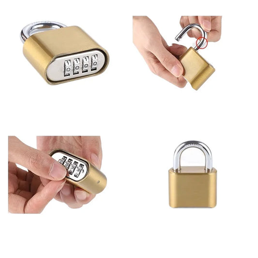 Lock warehouse dormitory construction site password padlock household outdoor anti-theft password lock Amazon